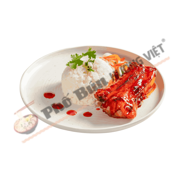 Cơm Sườn Que Nướng Mật Ong