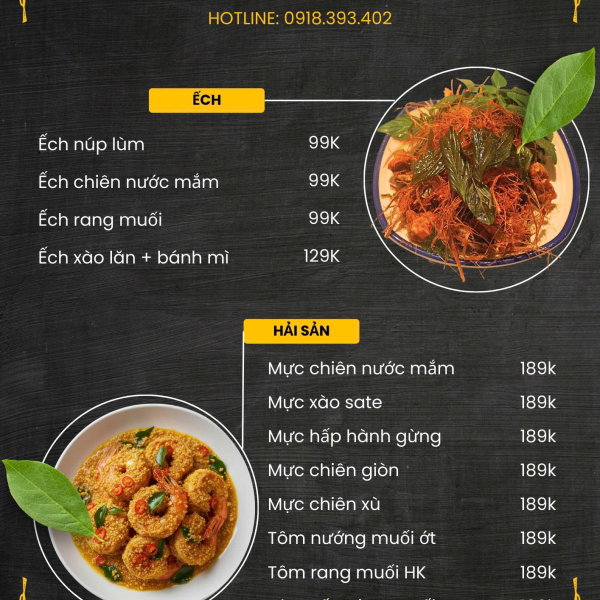 ẾCH/HẢI SẢN